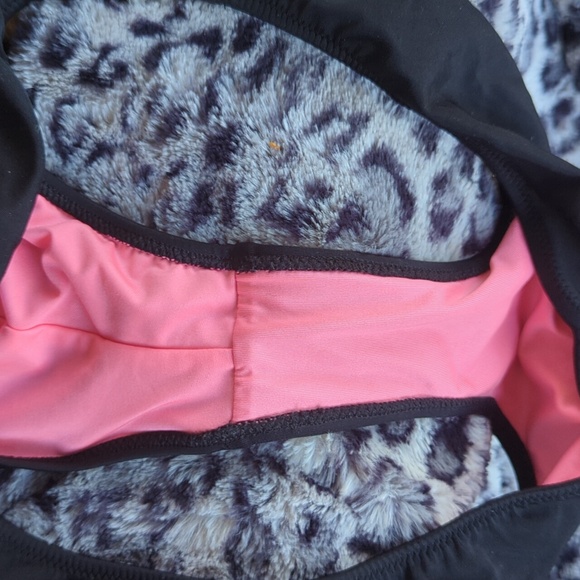 Victoria's Secret Pink Scrunchbutt Bikini Bottom Size small black with pink lemo - Picture 6 of 11